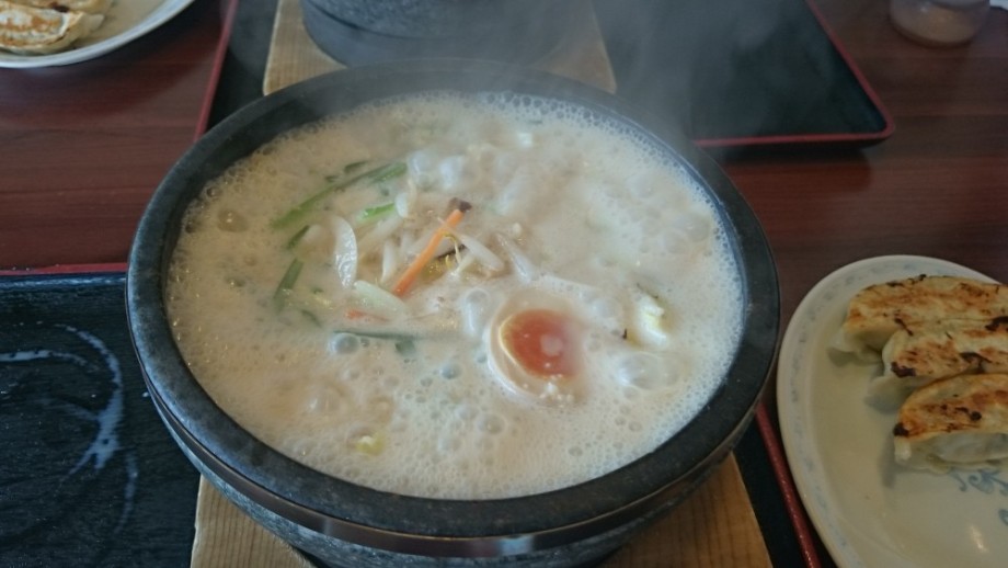 とんこつ火山らーめん。石焼らーめん火山真岡店