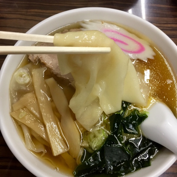 ひもかわ醤油ラーメン（足利麺）