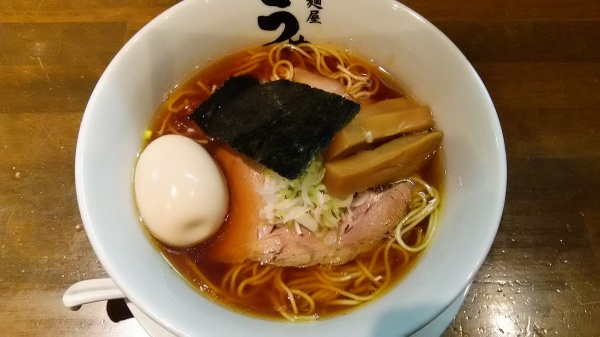 味玉醤油ラーメン麺　「うめはら」伊勢崎市