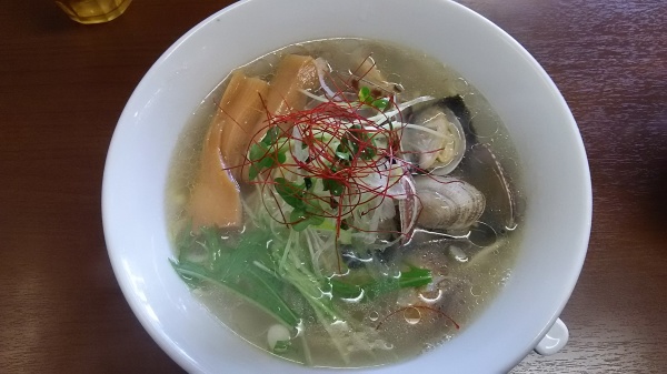 「浅利塩ラーメン」千茶屋（太田市）