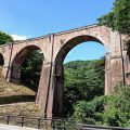 碓氷峠の眼鏡橋と碓氷湖